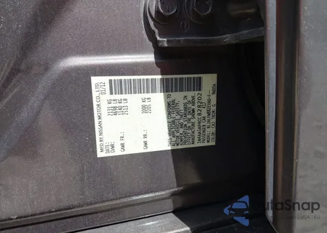 2012 Nissan Maxima 3.5 Sv z USA, uszkodzony, nr VIN 1N4AA5AP4CC828202